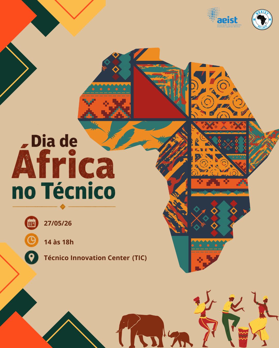 Dia de África no Técnico 2026 — cartaz oficial do NEAIST